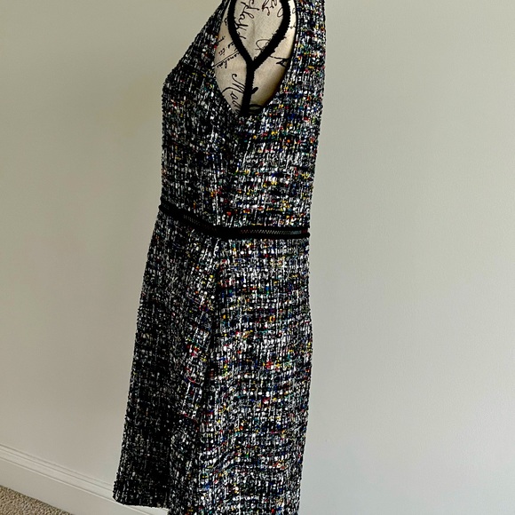 NWOT Boutique Moschino Multicolor Tweed Sleeveless Dress - Picture 4 of 4